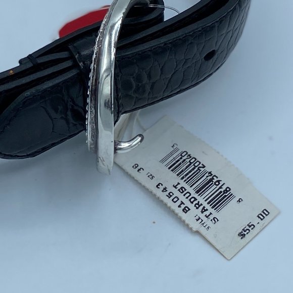 Ladies Belt Brighton STARDUST XXL/38 Black Leather - Picture 3 of 13